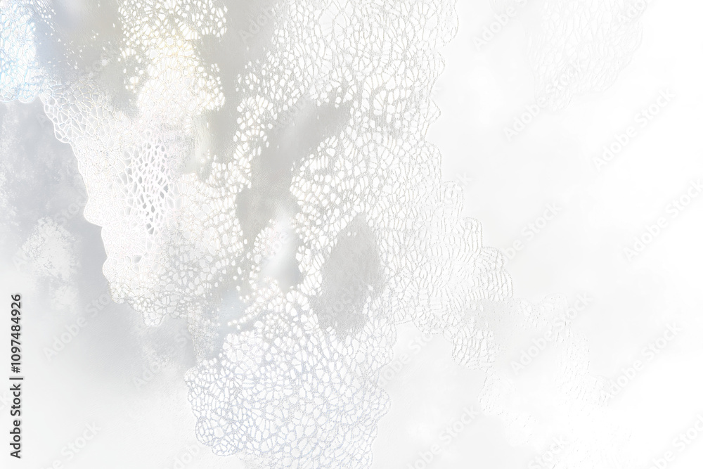 Poster Here's a possible response based on the image

 Abstract grayscale texture with speckled, porous, cloud-like formations against a black Transparent Background.