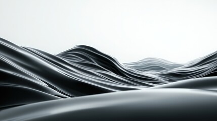 Abstract Black Landscape