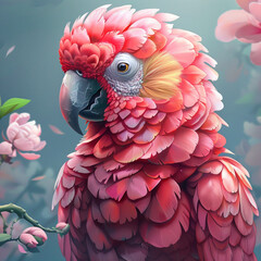 Fototapeta premium red and yellow macaw