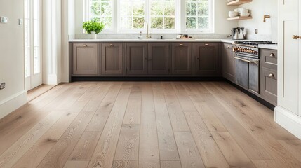 Fototapeta premium Modern kitchen design home interior photography bright space aesthetic appeal