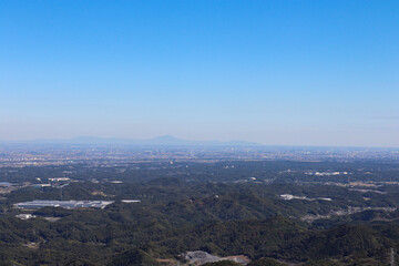 皇鈴山からの眺望（埼玉県東秩父村）