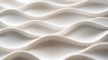 Obraz premium Abstract White Waves