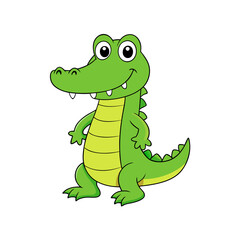 Fototapeta premium Alligator cartoon vector illustration 