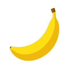 banana isolated on white background