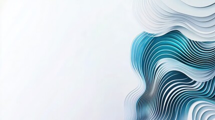 Abstract Blue Waves