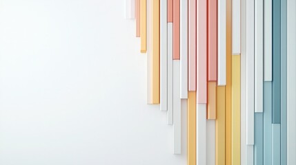 Obraz premium Abstract Pastel Columns