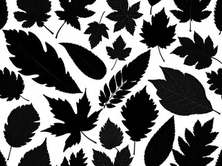 Fototapeta premium seamless background with leaves