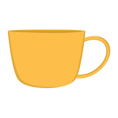 Doodle mug or cup of glass and cute hand draw illustration inspired by mug water tea  that can be use for social media, sticker, wallpaper, e.t.c with light yellow color