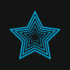 Star simple icons set designed in filled, outline, line and stroke style. blend and gradient style.