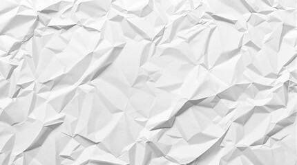 Obraz premium Crumpled white paper with creases and folds scattered across its surface, desk clutter, crumpled paper, office supply, folded paper, white paper