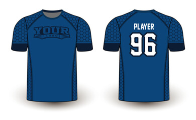 Naklejka premium All sports player jersey design with an elegant edgy and wild look. Sports gear template mockup perfect fit for all sports. The designs that go on casual wear, shirts, fashion apparel, and all kind 