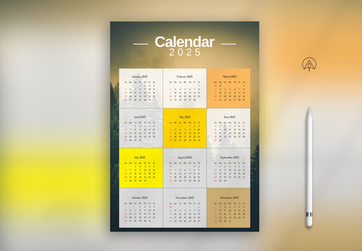 2025 Calendar Template