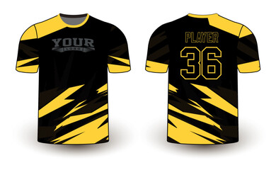 All sports player jersey design with an elegant edgy and wild look. Sports gear template mockup perfect fit for all sports. The designs that go on casual wear, shirts, fashion apparel, and all kind 
