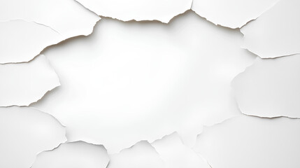 Naklejka premium Abstract White Crumpled and Creased Recycle Paper Texture Background