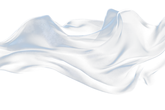 Here's a description for your stock photo

 Flowing dark gray fabric on black Transparent Background.