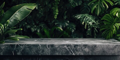Obraz premium Plants on Marble Table
