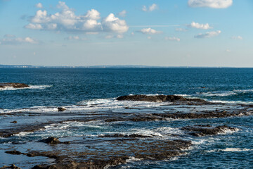 神奈川県湘南海岸の風景