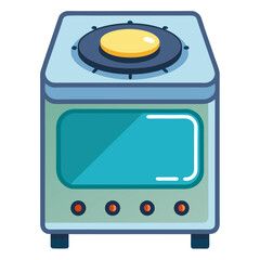 Fototapeta premium electric stove clipart cartoon Illustration drawing