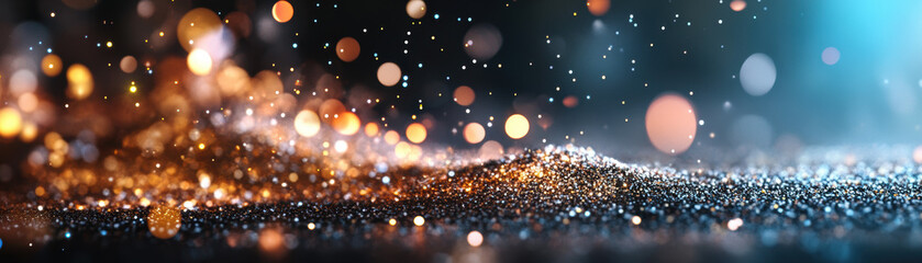 Obraz premium Dynamic particle effects abstract environment visual art photography macro view colorful bokeh concept for creative inspiration