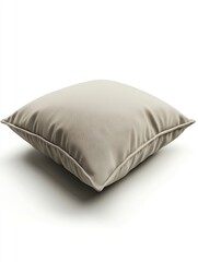 Premium Quality Square Pillow Mockup isolated on White Background.