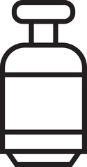 Whisky and Alcohol Bottle Line Icon
