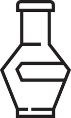 Naklejka premium Beverage Bottle Line Icon 