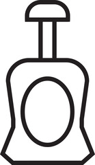 Whisky and Alcohol Bottle Line Icon
