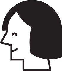 Woman Face Avatar Illustration