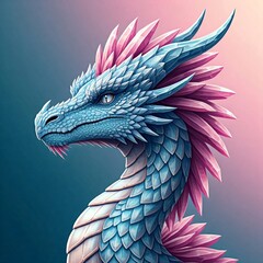 Abstract dragon head. sketch art for artist creativity and inspiration. generative AI
