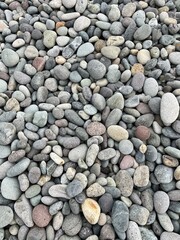 Grey and white beach stones pattern