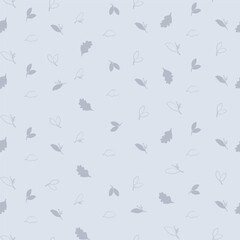 simple leaf seamless pattern design for background