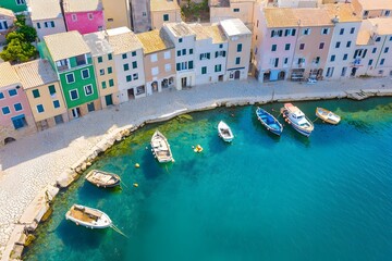 Charming Seaside Hamlet with Traditional Mediterranean Style Architecture and Tranquil Harbor