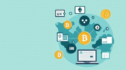 Global cryptocurrency action bitcoin and token dynamics in the digital space innovative technology environment