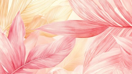 Fototapeta premium Painting of leaves