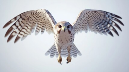 Obraz premium Majestic Hawk in Flight with Wide Wingspan