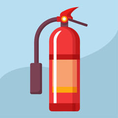 fire extinguisher isolated clipart cartoon Illustration drawing