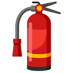 Obraz premium fire extinguisher isolated clipart cartoon Illustration drawing