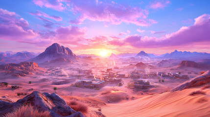 Obraz premium AI-Powered Future World: Image of a future city using artificial intelligence to control various systems