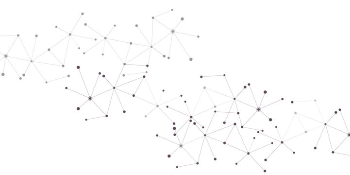 Abstract geometric background with connecting dots and lines with low poly triangle shapes. Polygonal Mesh Background Vector design digital technology concept Global network connection data structure.