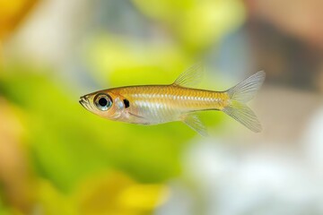 Small fish darting around in shallow water, quick movements and playful behavior 