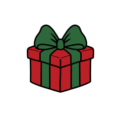 Christmas gifts, New Year presents, gift boxes with ribbons, vector illustration in flat style