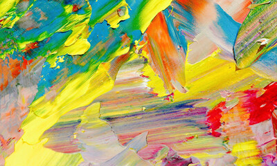 Abstract art background . Hand painting artwork on canvas .