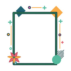 Obraz premium frame minimal clipart cartoon Illustration drawing