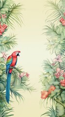 Parrots plant bird outdoors.