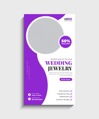 Bridal Jewelry Sale Social Media Story template