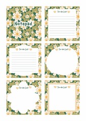 A simple, clean notepad illustration, perfect for note-taking, to-do lists, journaling, or planners. Ideal for educational resources, productivity themes, or digital designs. Minimalist and versatile.