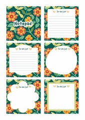 A simple, clean notepad illustration, perfect for note-taking, to-do lists, journaling, or planners. Ideal for educational resources, productivity themes, or digital designs. Minimalist and versatile.