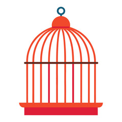 Bird Cage Vector Illustration for Design and Decoration Purposes