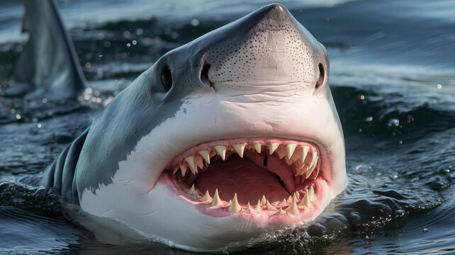Scary shark teeth