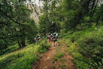 family longday trip in backcountry